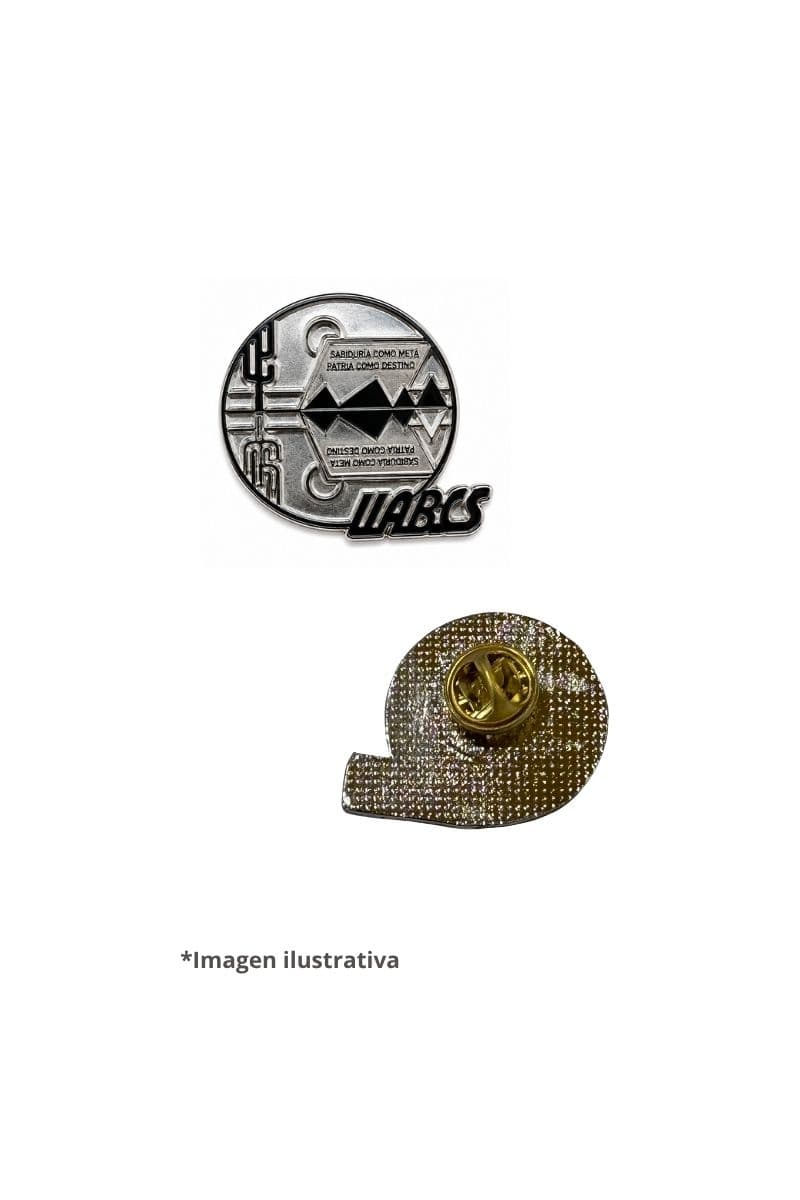 Pin metálico plata